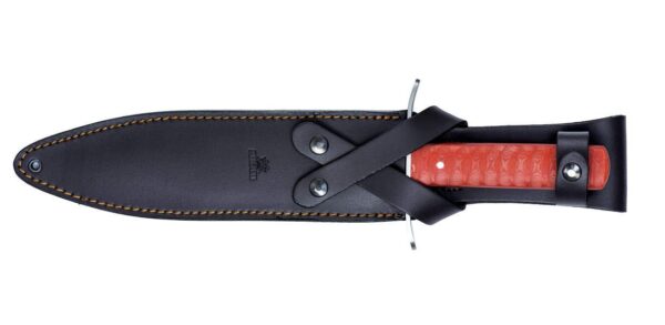 Couteau de chasse AKAH MICARTA rouge