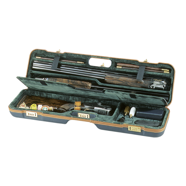 Mallette pour 1 fusil avec 2 canons interieur en velour 78x22,5x10 cm