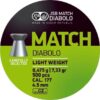 Plombs MATCH JSB DIABOLO 4,5mm