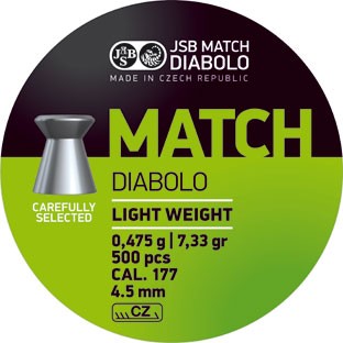 Plombs MATCH JSB DIABOLO 4,5mm